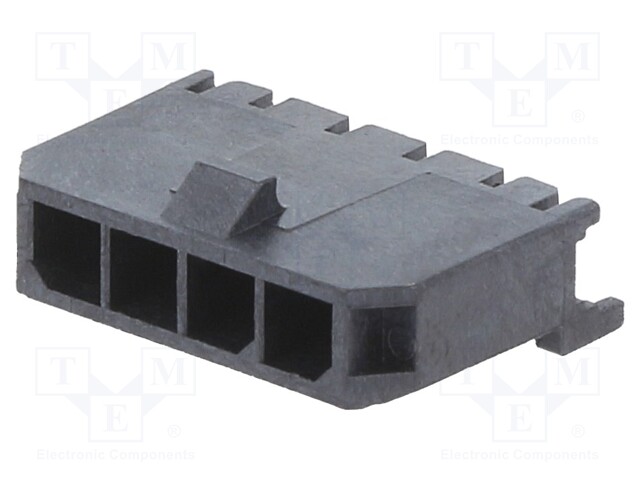 MicroFit 3.0 SR Vert TH Peg Tin 4Ckt