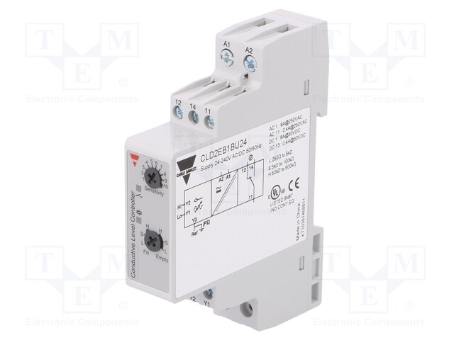 Module: level monitoring relay; conductive fluid level; DIN