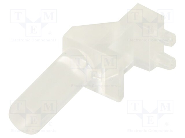 Fiber for LED; Ø3mm; Front: flat; angular,with PCB mounting