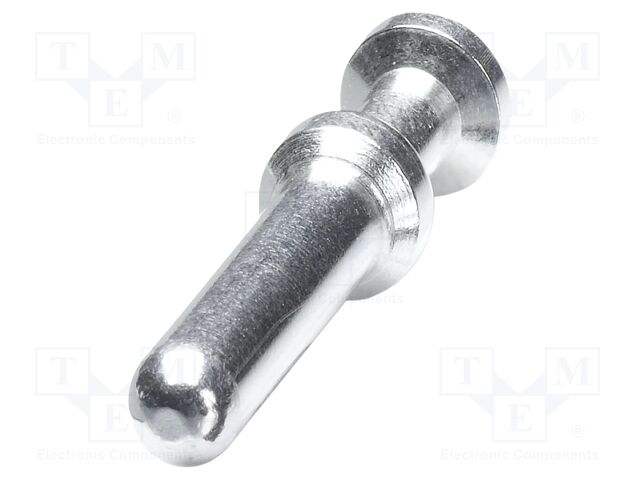Contact; male; silver plated; 4mm2; turned contacts; crimped