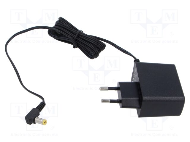 Power supply: switching; mains,plug-in; 9VDC; 1A; 9W; Out: 5,5/2,1