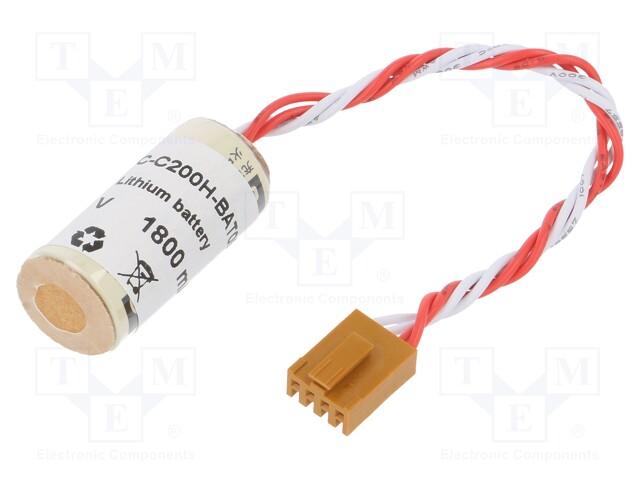 Battery: lithium; 3V; 2/3A,2/3R23,CR17335; connectors; Ø17x34.5mm