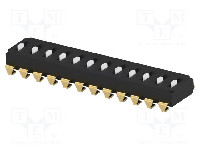 Switch: DIP-SWITCH; Poles number: 12; OFF-ON; 0.025A/24VDC; Pos: 2