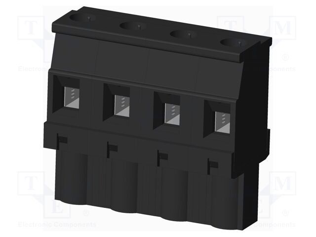 Connector: pluggable terminal block; plug; female; angled 90°