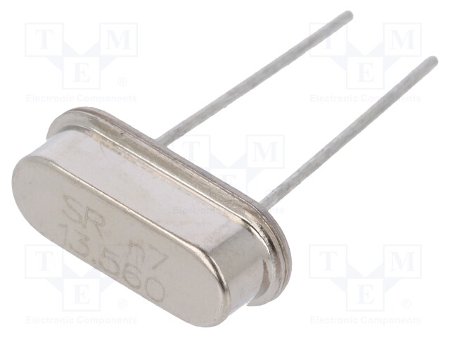Resonator: quartz; 13.56MHz; ±30ppm; 20pF; THT; HC49-S