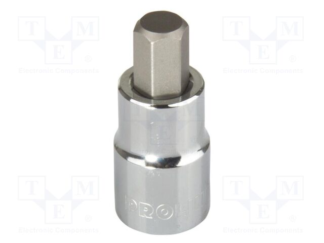 Socket; hex key,socket spanner; HEX 17mm; 1/2"; bit socket