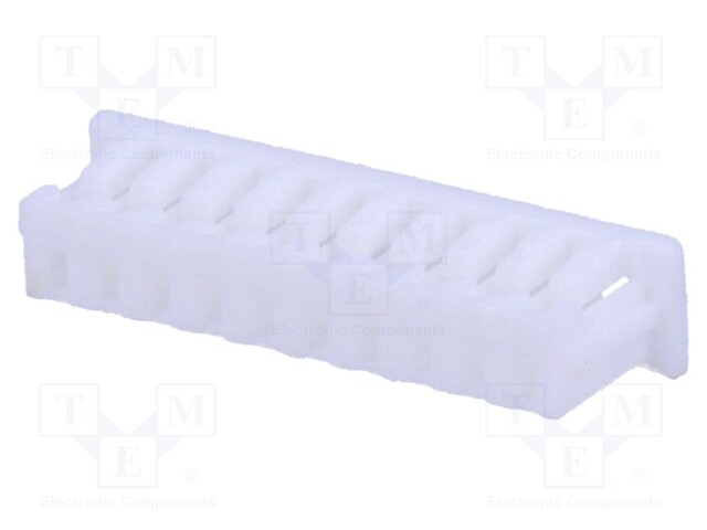 Plug; wire-board; female; 1.25mm; PIN: 10; w/o contacts; for cable
