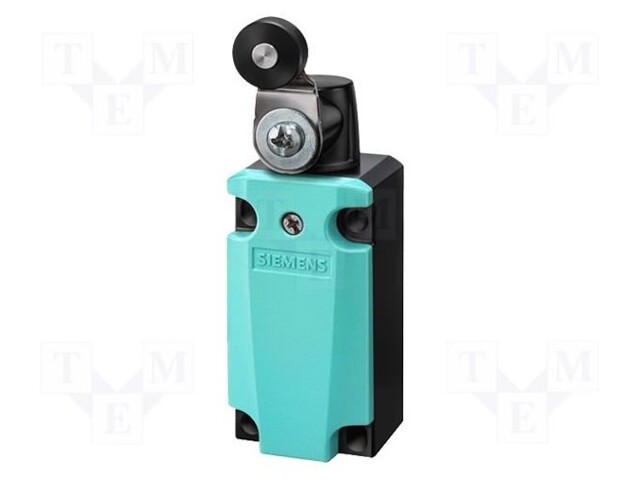 Limit switch; lever R 27mm, plastic roller Ø19mm; NO + NC; 10A