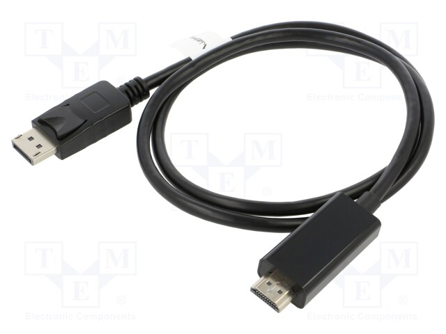 Adapter cable; DisplayPort 1.1; DisplayPort plug,HDMI plug; 1m