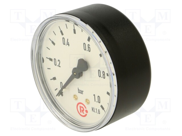 Manometer; 0÷1bar; 63mm; non-aggressive liquids,inert gases