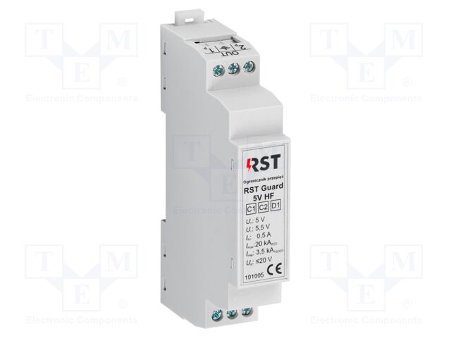 Surge arrester; In 8/20us: 20kA; 3.5VAC; for DIN rail mounting