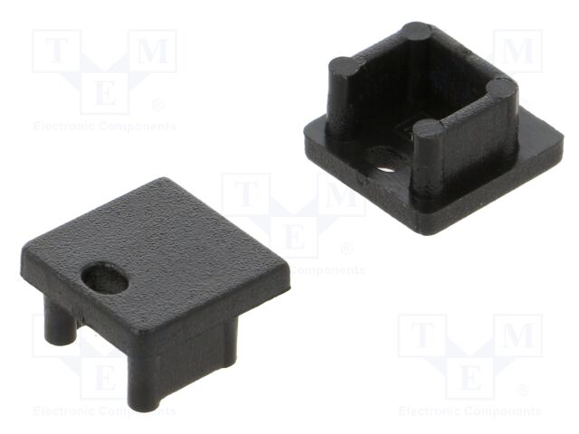 Cap for LED profiles; black; ABS; Pcs: 20; SMART10
