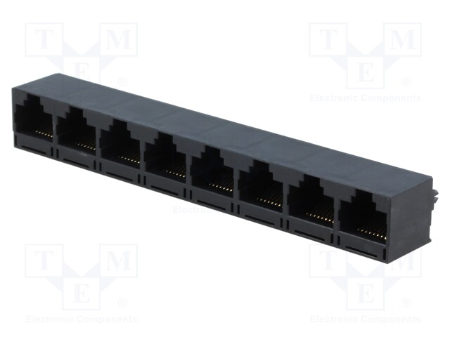 Socket; RJ45; PIN: 8; Cat: 5; Layout: 8p8c
