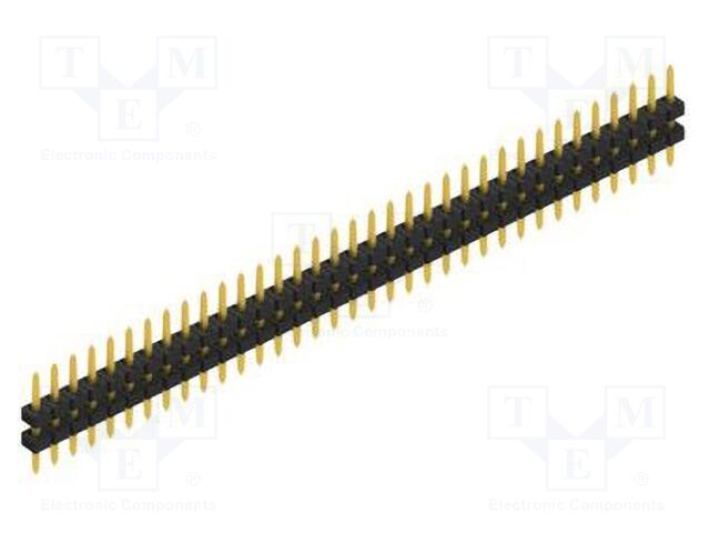 Connector: pin strips; pin header; male; PIN: 35; 2mm; THT; 1x35
