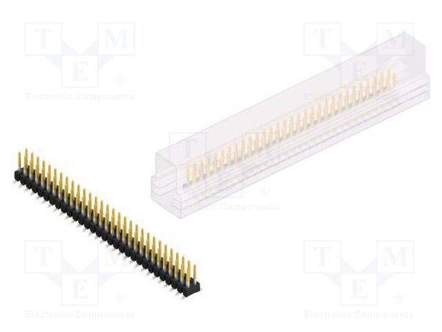 Connector: pin strips; pin header; male; PIN: 60; 2.54mm; SMT; 2x30