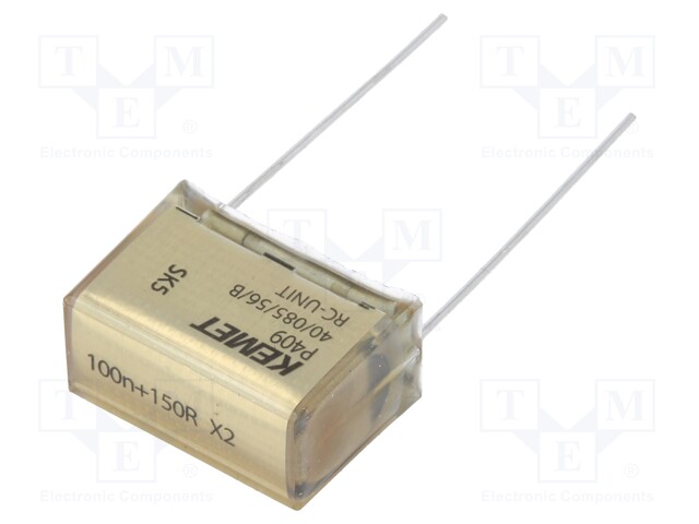 Capacitor: paper; X2; 100nF; 275VAC; 20.3mm; ±20%; THT; Series: P409