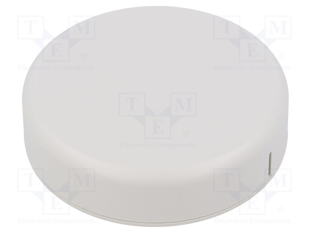 Enclosure: for alarms; Z: 20.3mm; ABS; grey; Ø: 80mm