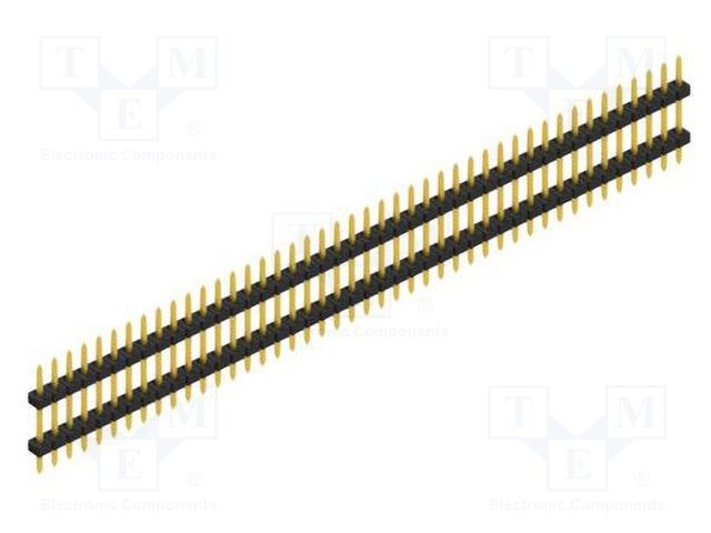 Connector: pin strips; pin header; male; PIN: 44; 2mm; THT; 1x44