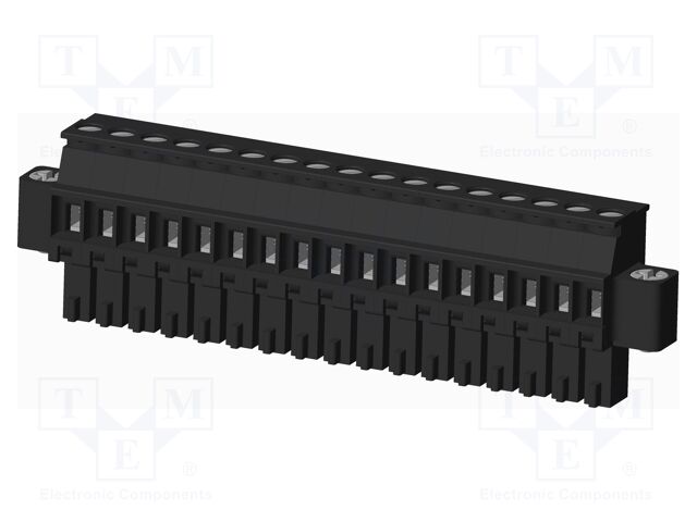 Connector: pluggable terminal block; plug; female; angled 90°