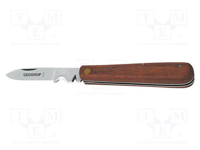 Knife; for wire stripping; 195mm; folding