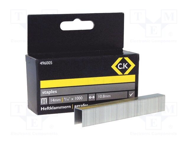 Staples; 14mm; 1000pcs; CK-496001