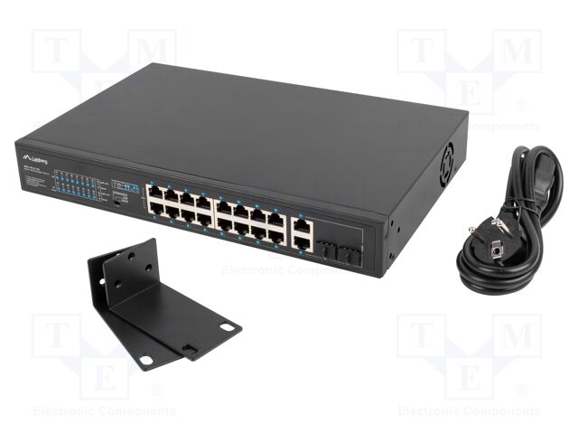Switch Ethernet; Gigabit Ethernet; black; 1Gbps; 250m; 250W