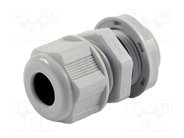 Cable gland; PG11; IP68; nylon; UL94V-2; grey