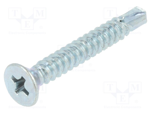 Screw; for metal; 3,5x32; Head: countersunk; Phillips; zinc