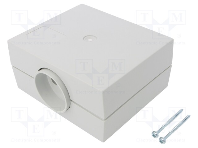 Enclosure: for power supplies; X: 100mm; Y: 120mm; Z: 56mm; ABS; grey
