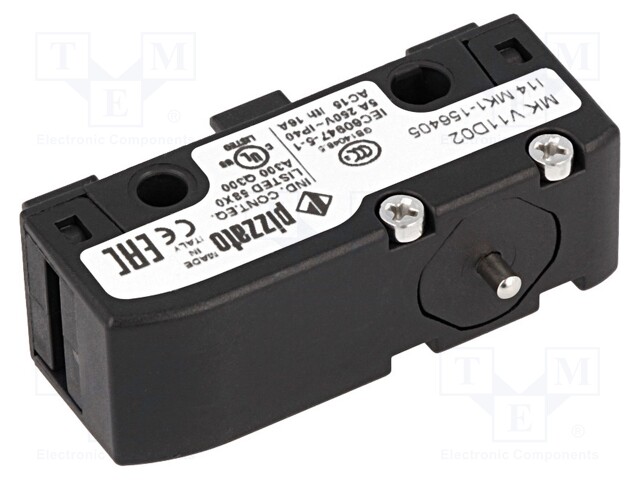 Microswitch SNAP ACTION; with pin; SPDT; 6A/250VAC; 5A/24VDC