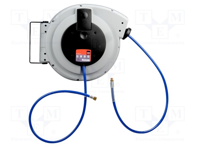 Retractable extension cord; pneumatic; Connection: 1/4"; L: 15m