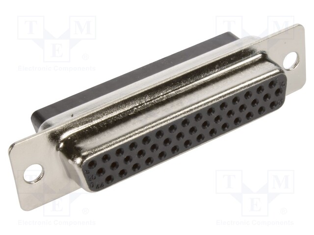 D Sub Connector Housing, 44 Ways, High Density D Sub, DB, Receptacle, Steel Body