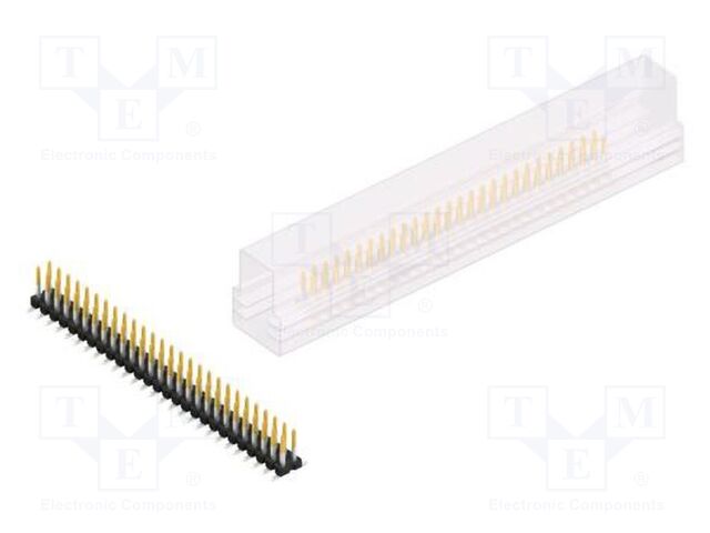 Connector: pin strips; pin header; male; PIN: 54; 2.54mm; SMT; 2x27