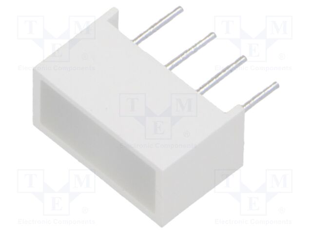 LED backlight; red; Lens: white,diffused; λd: 630nm; 120÷230mcd