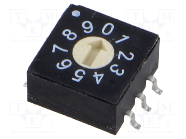 Encoding switch; DEC/BCD; Pos: 10; SMT; Rcont max: 100mΩ; 4.9Ncm
