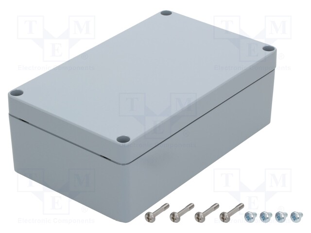 Enclosure: multipurpose; X: 162mm; Y: 263mm; Z: 91mm; EURONORD; grey