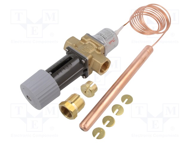 Thermostatic valve; G 3/4"; brass; AVTA; 0÷16bar; 2m