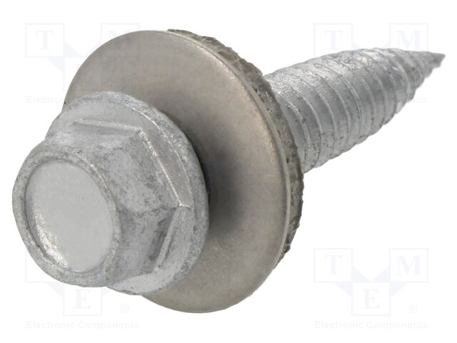 Screw; self-drilling,with washer; 6x25; Head: hexagonal