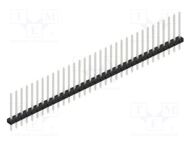 Connector: pin strips; pin header; male; PIN: 33; 2mm; THT; 1x33