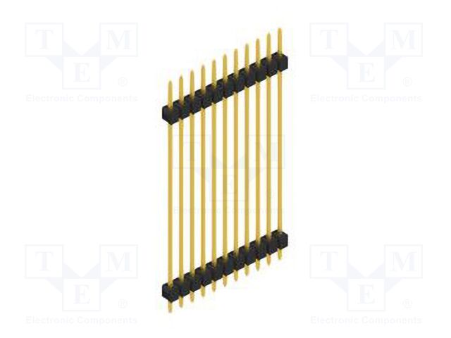 Connector: pin strips; pin header; male; PIN: 11; 2.54mm; THT; 1x11