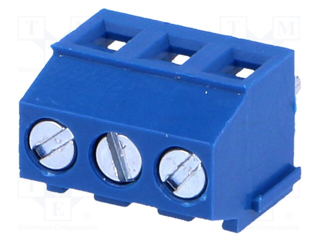 PCB terminal block; angled 90°; 3.5mm; ways: 3; on PCBs; 1.5mm2