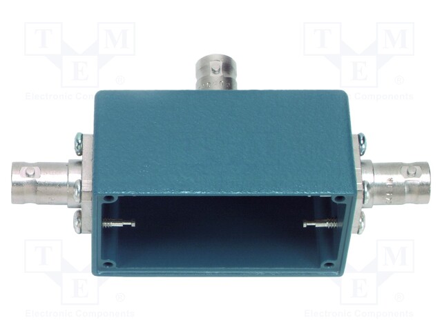 Case; blue; 500V; female,BNC x3; 57.15x28.7x35.05mm; 50Ω