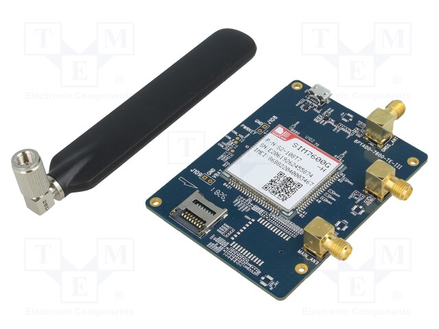 Dev.kit: evaluation; ADC,GPIO,I2C,PCM,SDIO,SIM,UART,USB 2.0