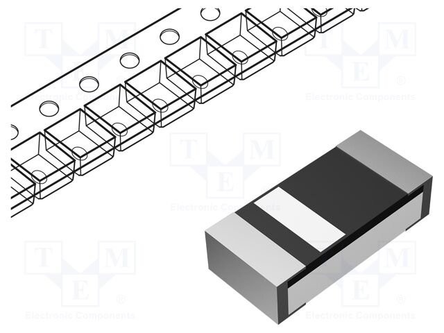Diode: Zener; 0.5W; 12V; 5mA; SMD; reel,tape; 1206; single diode
