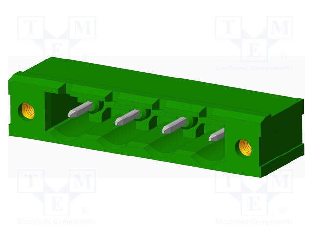 Connector: pluggable terminal block; socket; male; angled 90°