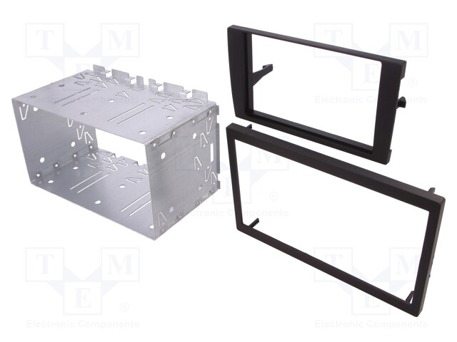 Radio mounting frame; Audi; 2 DIN; black