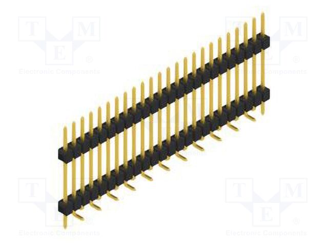 Connector: pin strips; pin header; male; PIN: 24; 2.54mm; SMT; 1x24