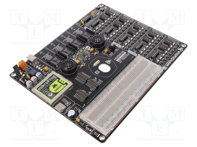 Dev.kit: ARM NXP; USB B,pin strips,microSD,mikroBUS socket x4