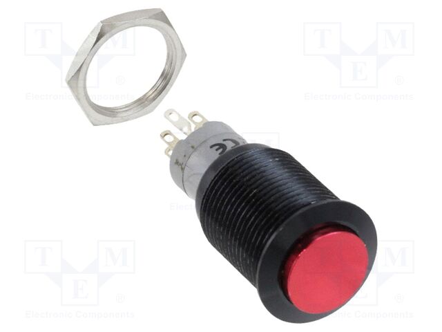 Switch: vandal resistant; Pos: 2; DPDT; 2A/48VDC; IP40; ON-(ON)