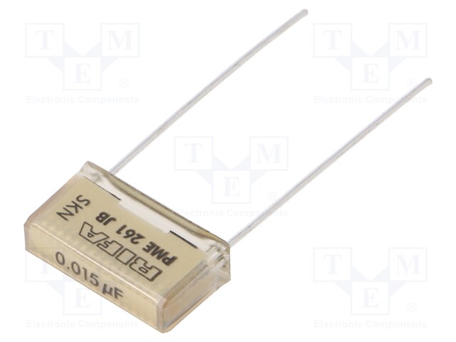 Capacitor: paper; 15nF; 500VAC; 15.2mm; ±10%; THT; Series: PME261